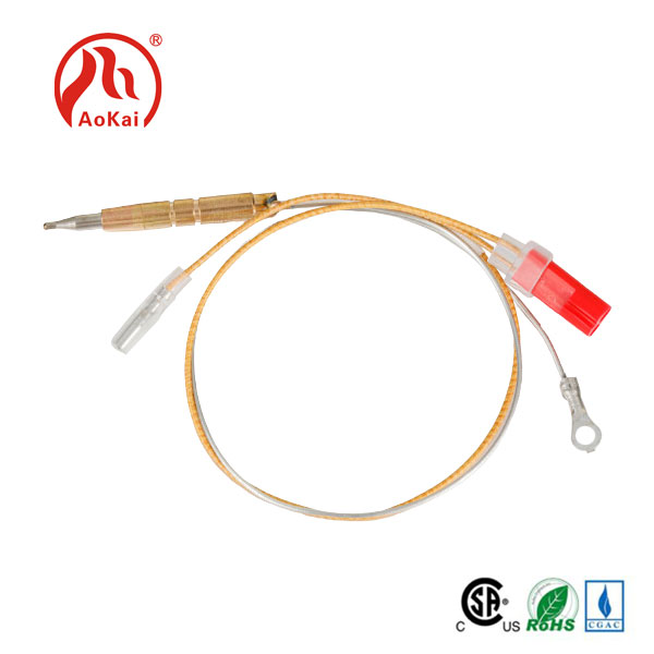 Brass Wire Thermocouple ფლეიმის სენსორი გაზის ღუმელში